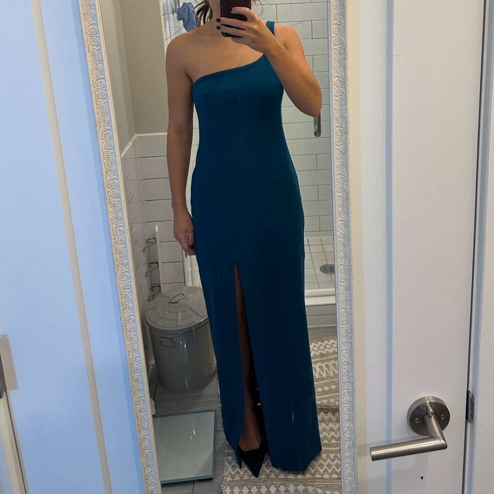 Formal One Shoulder Maxi Dress